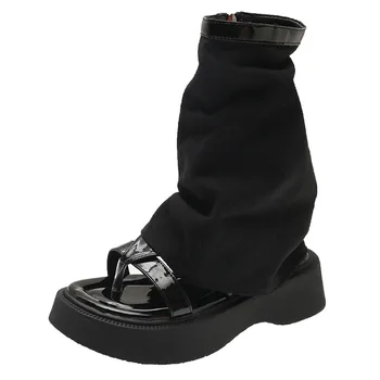 сексуальный элегантный модный женский крутой ботинок сетчатый низ классика повседневная удобная обувь на плоской подошве Zapatos de Mujer Envío Gratis