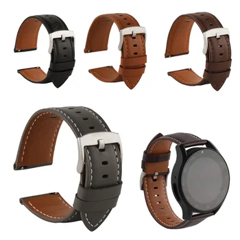 Ретро PU кожаный ремешок для часов быстросъемный ремешок для часов браслет 20 мм 22 мм аксессуары для часов браслет для HUAWEI WATCH 3 Pro новый