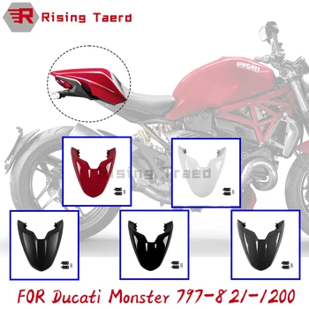  мотоцикл задний хвост пиллион пассажирского сиденья крышка капота обтекатель для Ducati Monster 821 STRIPE 797 1200 Dark To 2023 КРАСНЫЙ ЧЕРНЫЙ