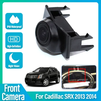 HD 1080P HD Ночное видение Высокое качество Автомобиль Передний Вид Позитивный Логотип Парковочная Камера Для Cadillac SRX 2013 2014 140 ° широкий угол