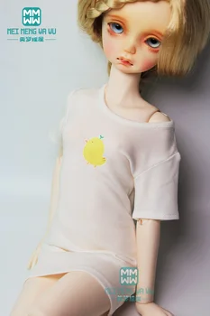 43-45 см 1/4 БЖД кукла одежда модная футболка с мультяшным принтом повседневная рубашка подарок для девочки