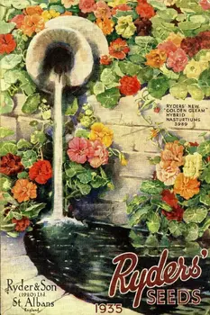 Каталог семян цветов Реклама Состаренный вид Винтажный металлический знак в стиле ретро, Садоводство
