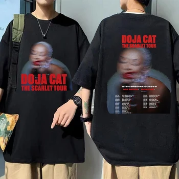 Scarlet Doja Cat 2023 Печатные футболки Мужчины Женщины Мода Y2K Косплей Футболки Подарок для фанатов Топы
