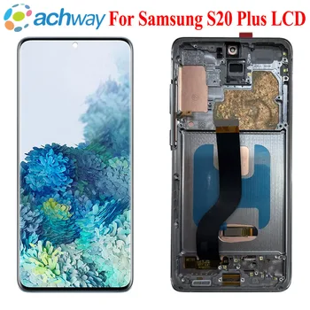 Новый OLED-дисплей для Samsung Galaxy S20 Plus SM-G985 SM-G986 ЖК-дисплей S20+ Дигитайзер с сенсорным экраном в сборе Замена с рамкой