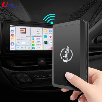 Ushilife 2023 Tv Ai Box Android 12 Wireled to Wireless Android Auto & Apple CarPlay Streaming Box QCM6125 4G LTE GPS Play Store