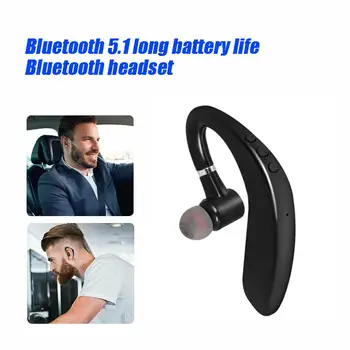 беспроводная Bluetooth-гарнитура Одинарный ушной крючок Бизнес-стереогарнитура CVC 8.0 Шумоподавление Спортивная гарнитура громкой связи с микрофоном
