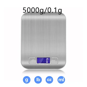 5000 г / 500 г Портативные электронные цифровые кухонные весы Высокоточные электронные ЖК-весы Капельные весы для взвешивания кофе