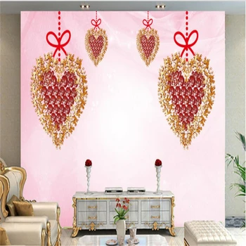 beibehang пользовательские обоимода б обои простые романтические любовные бриллиантовые ювелирные изделия ТВ фон обои для стен