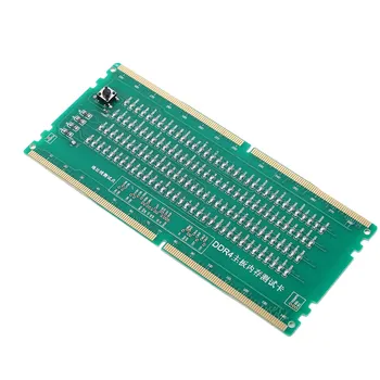 DDR4 Тестовая карта Слот для оперативной памяти Слот для памяти Светодиодный индикатор Тестер анализатора ремонта материнской платы для настольных компьютеров