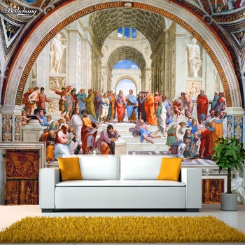 beibehang papel de parede Западноевропейская классическая настенная живопись знаменитые обои фон отеля в Риме