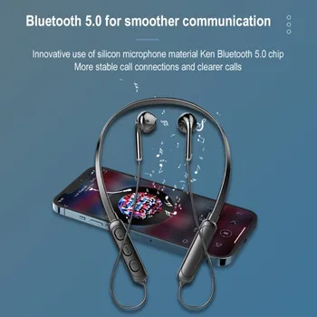 Водонепроницаемый Bluetooth 5.0 Беспроводная стерео двусторонняя Bluetooth-гарнитура Bluetooth-наушники Наушники с микрофоном Bluetooth-наушники