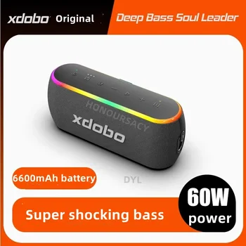 XDOBO X8 III Беспроводная Bluetooth-колонка На открытом воздухе Красочный 60-ваттный сабвуфер высокой мощности Портативная звуковая колонка caixa de som Boombox