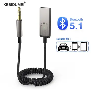 Bluetooth 5.1 Aux Адаптер Беспроводной автомобильный Bluetooth-приемник USB на 3,5 мм Аудио Музыка Микрофон Гарнитура Гарнитура Комплект для автомобильного динамика