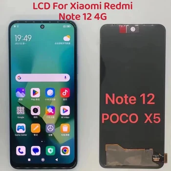 AMOLED / TFT экран для Xiaomi Redmi Note 12 4G 23021RAAEG 23021RAA2Y ЖК-дисплей Дигитайзер Сенсорный экран для POCO X5 ЖК-дисплей