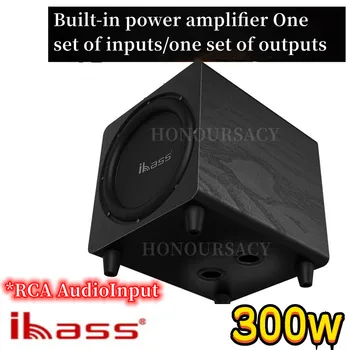 Ibass 10-дюймовый мощный сабвуфер мощностью 300 Вт, портативный компьютерный динамик для домашнего кинотеатра, цифровая передача, телевизор с качеством звука без потерь