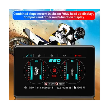 Сенсорный экран C20-M Автомобильный проекционный дисплей Автомобильный GPS-проектор Скорость автомобиля Компас Уровень Бортовой дисплей Сигнализация 32G
