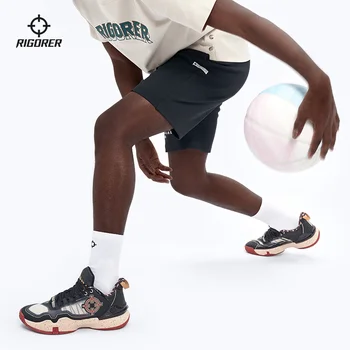 RIGORER Баскетбольные штаны Летние тренировки Свободный дышащий дикий мяч На открытом воздухе Стрельба Брюки для бега Шорты для фитнеса