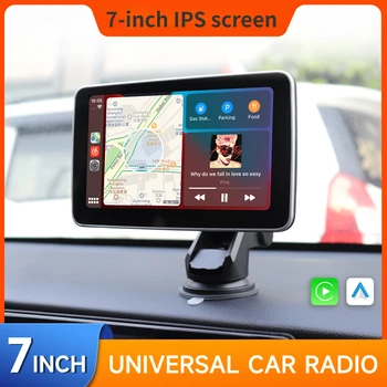 Автомобильная GPS-навигация 7''Авто Радио Мультимедиа Видеоплеер Сенсорный экран Беспроводной планшет Apple CarPlay Android Авто Стерео Bluetooth