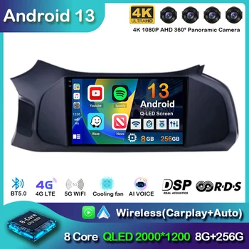 Android 13 CarPlay Автомагнитола для Chevrolet Onix 2012-2014 2015 2016 2016- 2019 GPS 2din Мультимедийный видеоплеер 2 Din Stereo 4G