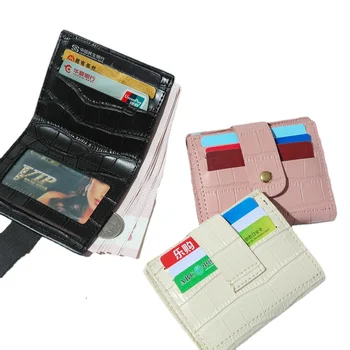  1 шт. Сумка для кредитных карт из искусственной кожи, женский кошелек для девочек со слотами для кредитных карт 10,5 * 9 см