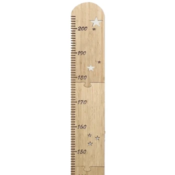 Линейка для измерения роста Детская комната Пэчворк Деревянная звезда Линейка для измерения роста Линейка высоты