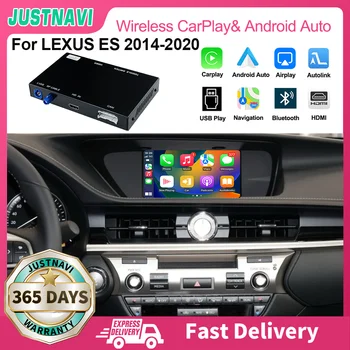 JUSTNAVI Wireless Apple CarPlay Android Auto Smart AI BOX для Lexus ES 2014 2015 2016 2017 2018 2019 2020 Функция HDMI