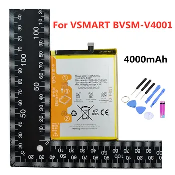 Новый аккумулятор BVSM V4001 для VSMART BVSM-V4001 BVSMV4001 4000 мАч Батарея батареи для телефона Батарея Быстрая доставка На складе + Инструменты