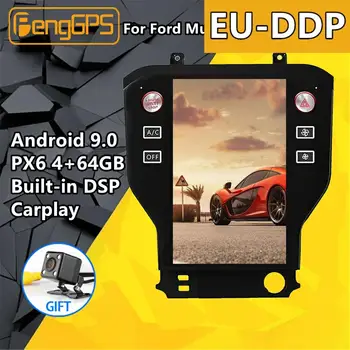 Screen Android Px6 Для Ford Mustang 2015 - 2019 Авто Мультимедийный Плеер Стерео Радио DSP Carplay GPS Навигационное головное устройство