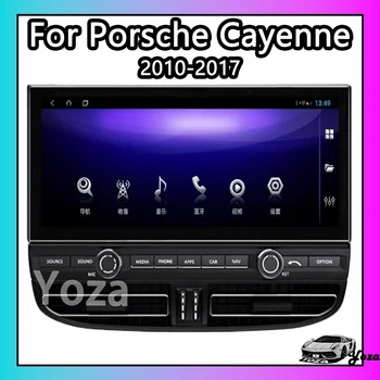 Yoza Carplay Автомагнитола для Porsche Cayenne 2010-2017 Android 11 Сенсорный экран Мультимедийный плеер GPS Навигация Стерео 4G WIFI GPS