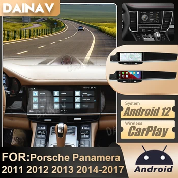 Android Авто Авто Радио Головное Устройство Для Porsche Panamera 2011-2017 Carplay Вертикальный экран HD ЖК-дисплей Сенсорный экран GPS Навигация