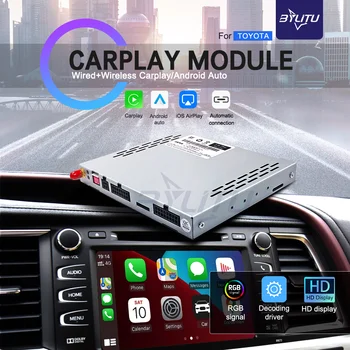 BYLITU Видеоинтерфейс Декодер Коробка Беспроводной Apple CarPlay Для Toyota 4Runner Land Cauiser Aiohard Android Auto Bluetooth Музыка
