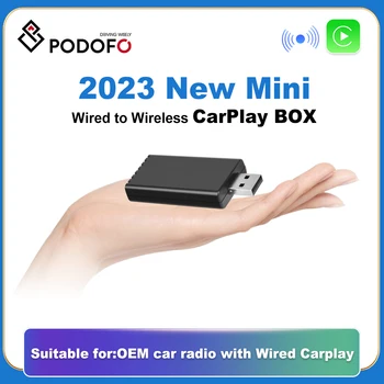 Podofo USB Проводной адаптер CarPlay для OEM Авто Стерео Plug and Play Телефон Автоматическое подключение к CarPlay AI Box
