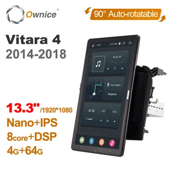 1920*1080 Ownice Android 10.0 для Suzuki Vitara 4 2014 -2018 Авто Радио Авто Мультимедиа Видео Аудио Головное Устройство 13.3