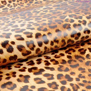  леопардовый принт водонепроницаемая декоративная контактная бумага для ремонта мебели виниловые самоклеящиеся съемные обои наклейки для стены