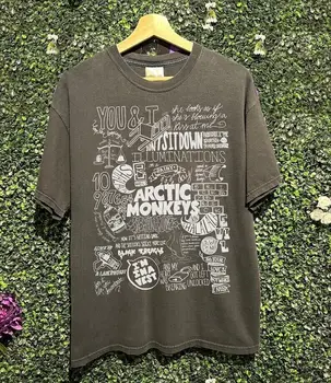 Футболка Arctic Monkeys Band, Концертная футболка Arctic Monkeys American Tour KH0614