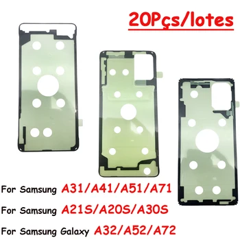 20 шт./лот Оригинальная клейкая наклейка Задний корпус Крышка аккумуляторного отсека Клей для Samsung Galaxy A20S A21S A30S A41 A51 A71 A32 A52 A72