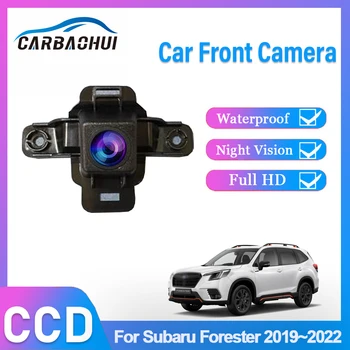 HD CCD Авто Передний вид Парковка Ночное видение Положительный Водонепроницаемый Высококачественная Логотип Камера Для Subaru Forester 2019 2020 2021 2022