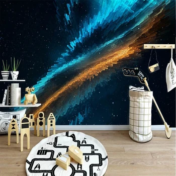 Creative Art Обои 3D Космическая Вселенная Красочный Галактика Фото Фотообои Бумаги для спальни Гостиная Декор Настенная картина