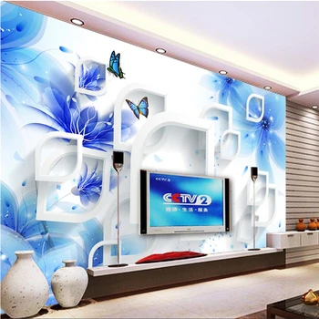 beibehang papel de parede,Dream Flowers 3D TV Фон Обои Стена Фреска Гостиная Диван Спальня Пользовательский размер