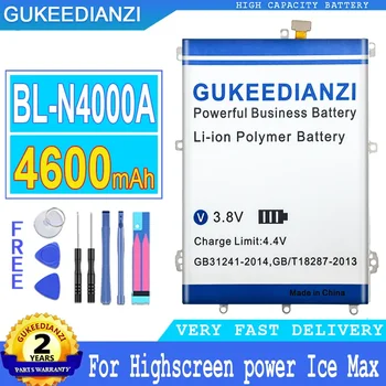 BL-N4000A 4600 мАч Аккумулятор для мобильного телефона большой емкости для Highscreen Power Ice Max Smartphon Batteries 