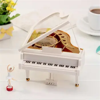 Creative Mistery Box Spirit Box Модель фортепиано Металлические антикварные музыкальные шкатулки Подарки для моей девушки Музыкальная шкатулка Украшение дома