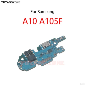 10 шт./лот для Samsung Galaxy A10 A105F USB зарядка док-станция разъем порт розетка разъем вилка гибкий кабель зарядная плата модуль