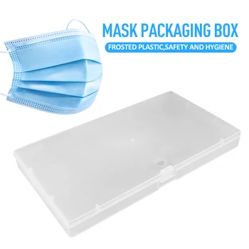  Матовая пластиковая коробка Маска Удобство Высококачественная влагостойкая упаковка Модная портативная коробка для хранения