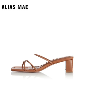ALIAS MAE ARABELLA Luxury Brand Summer Натуральная кожа Высокие каблуки Высокое качество 2023 Новые женские повседневные модные сандалии