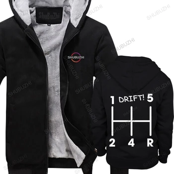 homme хлопковые фирменные теплые толстовки черные куртки топы DRIFT большего размера Homme Black уличная одежда толстая толстовка с капюшоном флисовое пальто на молнии