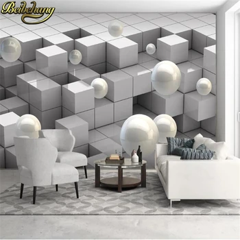 beibehang custom papel de parede 3d спальня ТВ фон Кубический шар для гостиной фотообои papel de parede