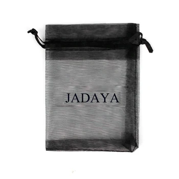 9000 шт. 7 * 9 см черная сумка из органзы с логотипом черного цвета 4,06 см