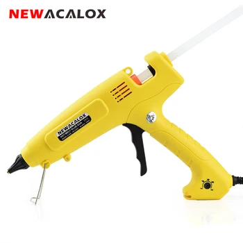 NEWACALOX 300 Вт Пистолет для клея-расплава EU Plug Smart Temperature Control Copper Nozzle Heater Heating 220V с клеевым карандашом 11 мм