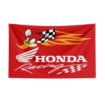 3x5Ft Hondas Флаг Полиэстер Печатный Гоночный Автомобиль Баннер Для Декора - Ft Флаги Декор, Украшение Флага Баннер Флаг Баннер