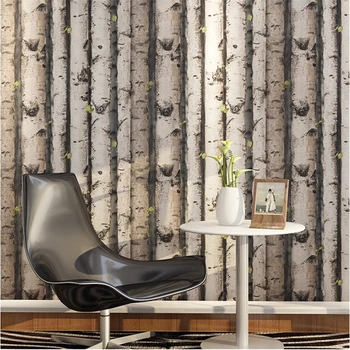 beibehang деревья ворс винтаж натуральный деревенский зернистый эффект дерево панель панель виниловые 3D обои papel de parede обои